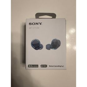 ソニー(SONY)のSONY ソニー WF-C710N グラスブルー ワイヤレスイヤホン 新品未使用(ヘッドフォン/イヤフォン)