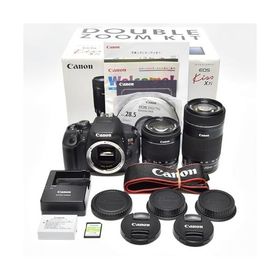 Canon デジタル一眼レフカメラ EOS Kiss X7i ダブルズームキット EF-S18-55 IS STM/EF-S55-250 IS STM付属 ブラック KISSX7I-WKIT
