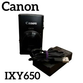 Canon IXY650 デジタルカメラ コンデジ ブラック 黒 キャノン
