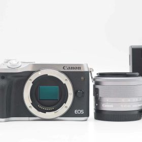 キャノン Canon EOS M6 24.2MP 15-45mm Lens Digital Camera Silver [新品同様] #Z5784A