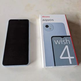docomo AQUOS wish4 SH-52E ブルー ジャンク