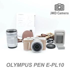■完動品 美品 OLYMPUS PEN E-PL10 ダブルレンズ ミラーレス一眼カメラ ショット数1343!