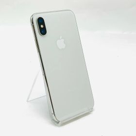 【全額返金保証】【最速発送】 iPhone X 64GB シルバー Softbank 白ロム 動作確認済 70%