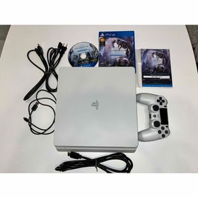 プレイステーション4(PlayStation4)のPS4 CUH-2200 500GB ホワイト モンハンアイスボーン同梱 動作良(家庭用ゲーム機本体)