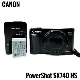 美品 Canon PowerShot SX740HS ブラック キャノン