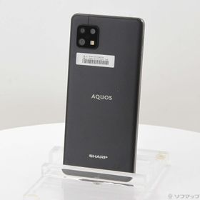 (中古)SHARP AQUOS sense6s 64GB ブラック SH-RM19s 楽天 SIMフリー(276-ud)