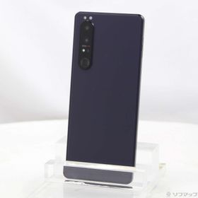 (中古)SONY Xperia 1 III 256GB フロストパープル SOG03 auロック解除SIMフリー(349-ud)