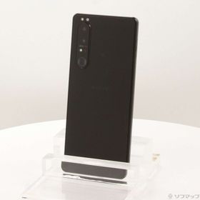 (中古)SONY Xperia 1 III 256GB フロストブラック SOG03 auロック解除SIMフリー(262-ud)