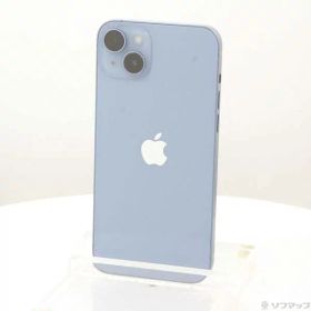 【中古】Apple(アップル) iPhone14 Plus 128GB ブルー MQ4H3J／A SIMフリー 【377-ud】