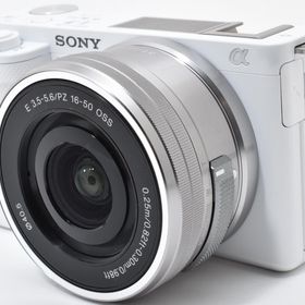 ソニー ミラーレス SONY VLOGCAM ZV-E10K パワーズームレンズキット ホワイト 中古 美品 Wi-Fi ＆ Bluetooth搭載 新品SDカード付き 届い