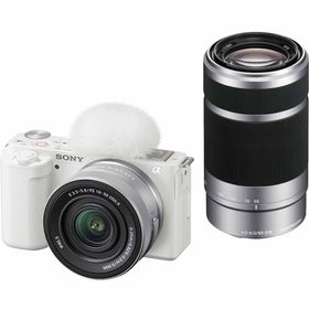 ソニー ZV-E10X-W デジタルカメラ「VLOGCAM ZV-E10」ダブルズームレンズキット（ホワイト）SONY[ZVE10XW] 返品種別A