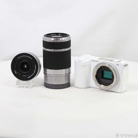 (中古)SONY VLOGCAM ZV-E10 II ダブルズームレンズキット ホワイト ZV-E10M2X W(305-ud)