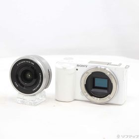 (中古)SONY VLOGCAM ZV-E10L パワーズームレンズキット ホワイト(198-ud)