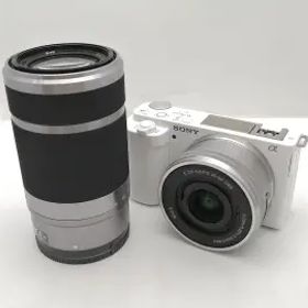 【中古】SONY VLOGCAM ZV-E10Y ダブルズームレンズキット ホワイト VLOGCAM ZV-E10Y(W)【新宿2】保証期間１ヶ月【ランクA】