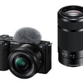 【展示品/在庫あり】SONY VLOGCAM ZV-E10Y ダブルズームレンズキット ブラック レンズ交換式Vlogカメラ ソ
