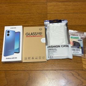 Galaxy A25 5G 本体 64GB ブルー ケース フィルム カメラ保護