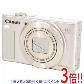 【1日と5.0のつく日、18日はポイント3倍！】【中古】Canon製 PowerShot SX620 HS ホワイト 2020万画素 本体のみ