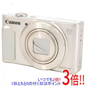 【1日と5.0のつく日、18日はポイント3倍！】【中古】Canon製 PowerShot SX620 HS ホワイト 2020万画素 本体のみ
