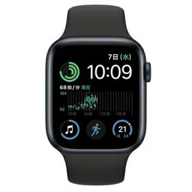 Apple 【第2世代】Apple Watch SE 44mm GPSモデル MNK03J/A A2723【ミッドナイトアルミニウムケース/ブラックスポーツバンド】 [中古] 【当社3ヶ月間保証】 イオシス