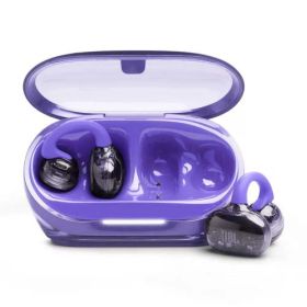 JBL Soundgear Clips 完全ワイヤレスイヤホン/オープンイヤー/イヤーカフ/低音ブースト/急速充電対応/マルチポイント/IP54防塵防水/音漏れ軽減/Bluetooth5.4/パープル/JBLSNDGEARCLPUR
