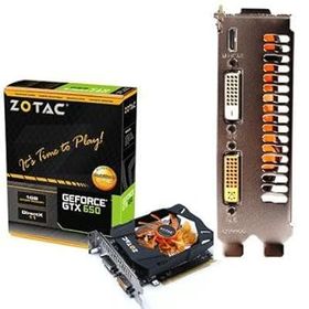 【中古】Zotac NVIDIA GeForce GTX 650 1GB GDDR5 2DVI/Mini HDMI PCI-Express ビデオカード ZT-61001-10M。