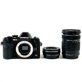 オリンパス OLYMPUS OM-D E-M10 Mark IV EZダブルズームキット ブラック デジタル ミラーレス 一眼カメラ 【中古】