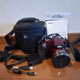 美品 Nikon Coolpix P600 レッド 付属品付き