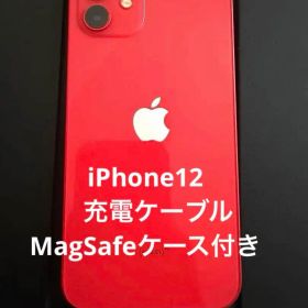 充電コード付(MagSafe対応ケース付)iPhone12 RED 64GB