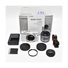 Canon ミラーレス一眼カメラ EOS M200 標準ズームキット ホワイト EOSM200WH-1545ISSTMLK