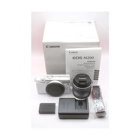 Canon ミラーレス一眼カメラ EOS M200 標準ズームキット ホワイト EOSM200WH-1545ISSTMLK