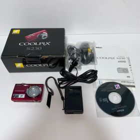 極美品 Nikon ニコン COOLPIX S230 ローズレッド 箱 付属品