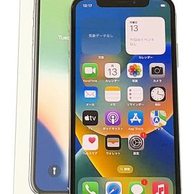 【Apple】アップル『iPhone X / 5.8inch / 64GB / SIMロック解除済 au / シルバー』MQAY2J/A 2017年11月発売 スマートフォン 1週間保証【中古】