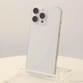 【中古】Apple(アップル) iPhone16 Pro Max 256GB ホワイトチタニウム MYWH3J／A SIMフリー 【348-ud】