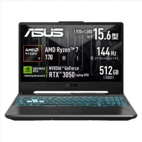 ゲーミングノート TUF Gaming A15 FA506NCQ-R7R3050 [15.6型 /Ryzen 7 170 /RTX3050 /RAM:16GB /SSD:512GB /Windows 11 Home /グラファイトブラック]