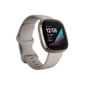 Fitbit フィットビット Fitbit Sense ウェアラブル端末 スマートウォッチ FB512GLWT-FRCJK [ルナホワイト/ソフトゴールド]