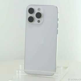 【中古】Apple(アップル) iPhone15 Pro Max 256GB ホワイトチタニウム MU6Q3J／A SIMフリー 【348-ud】