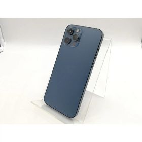 【中古】Apple au 【SIMロック解除済み】 iPhone 12 Pro Max 128GB パシフィックブルー MGCX3J/A【福岡筑紫】保証期間1ヶ月【ランクC】