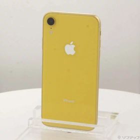 【中古】Apple(アップル) iPhoneXR 64GB イエロー MT082J／A SoftBank 【377-ud】