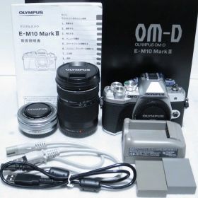 オリンパス OLYMPUS ミラーレス一眼（ダブルズームキット） OM-D E-M10 Mark III EZダブルズームキット 【中古】
