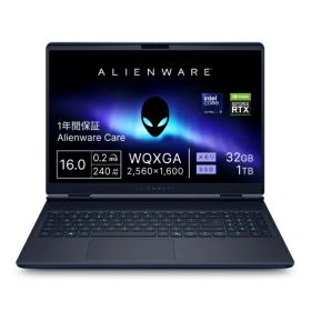 DELL｜デル ゲーミングノートパソコン Alienware 16X Aurora AC16251(RTX 5070Ti ) インターステラー インディゴ NAA96-GNC [16.0型 /Windows11 Home /intel Core Ultra 9 /メモリ：32GB /SSD：1TB /2026年夏モデル]