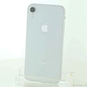 【中古】NTTドコモ iPhoneXR 64GB ホワイト MT032J／A SIMフリー 【247-ud】