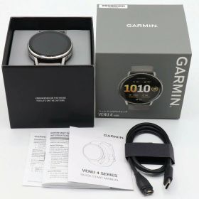 【美品】GARMIN Venu 4 45mm 010-03014-31 Silver/Gray スマートウォッチ ガーミン ヴェニュー 本体 【中古】