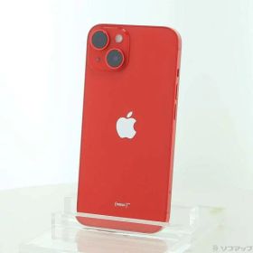 【中古】Apple(アップル) iPhone14 128GB プロダクトレッド MPV93J／A SIMフリー 【258-ud】