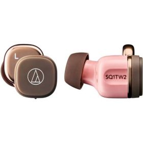 【あす楽関東_対応】audio-technica（オーディオテクニカ）ATH-SQ1TW2 PBW ピンクブラウン完全ワイヤレスイヤホン[4961310160500]