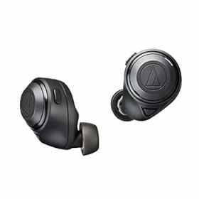 【中古】オーディオテクニカ ATH-CKS50TW BK ワイヤレスイヤホン bluetooth / ワイヤレスイヤホン ノイズキャンセリング 重低音 / 最大約50時間再生 /イ