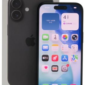 【Apple】アップル『iPhone 16 / 6.1inch / 128GB / SIMロック解除済 ソフトバンク / ブラック』MYDQ3J/A 2024年9月発売 スマートフォン 1週間保証【中古】