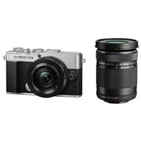 【新品/取寄品】OLYMPUS PEN E-P7 EZダブルズームキット シルバー ミラーレス一眼カメラ オリンパス