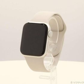 〔中古〕Apple(アップル) Apple Watch SE 第2世代 GPS 40mm スターライトアルミニウムケース スターライトスポーツバンド〔352-ud〕