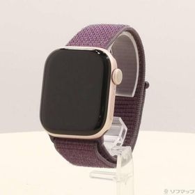 〔中古〕Apple(アップル) Apple Watch Series 10 GPS 42mm ローズゴールドアルミニウムケース プラムスポーツループ〔352-ud〕