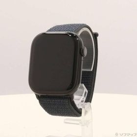 〔中古〕Apple(アップル) Apple Watch Series 10 GPS 46mm ジェットブラックアルミニウムケース インクスポーツループ〔352-ud〕